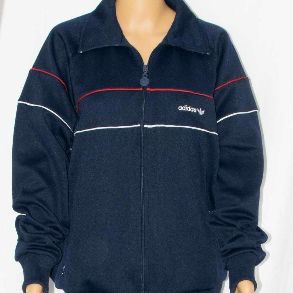 Vintage Adidas Track Suit Jacket & Pants Zip Large